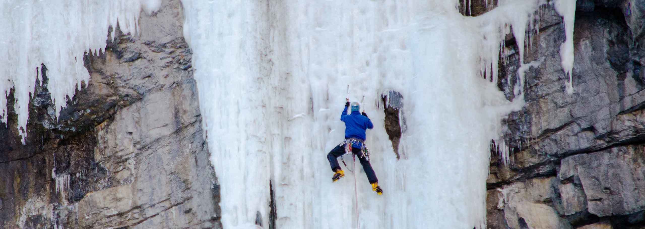 Ice Climbing in Courmayeur Mont Blanc with a Mountain Guide