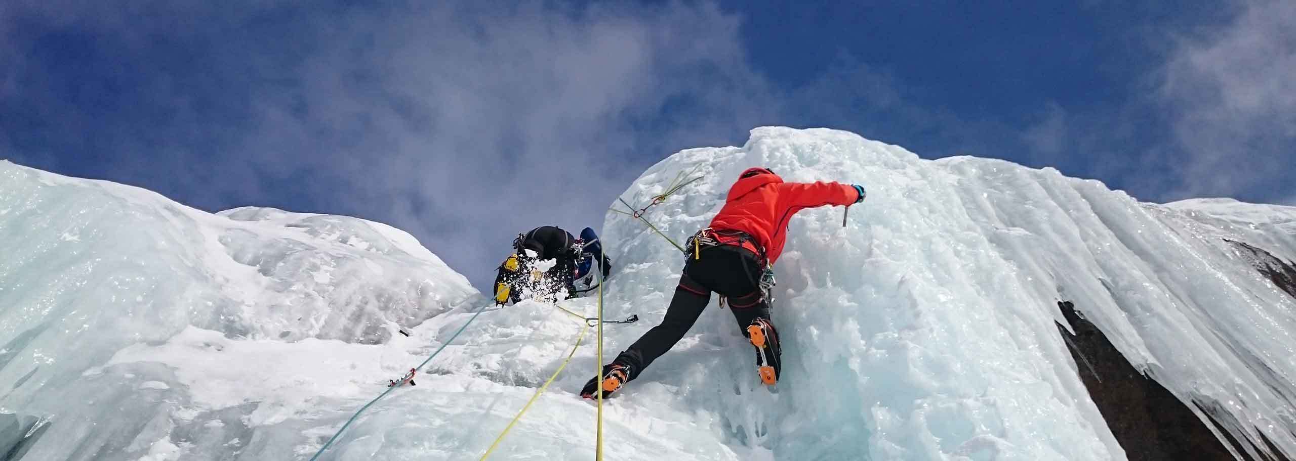 Arrampicata su Ghiaccio ad Alagna, Valsesia, Val Sermenza, Val d'Otro