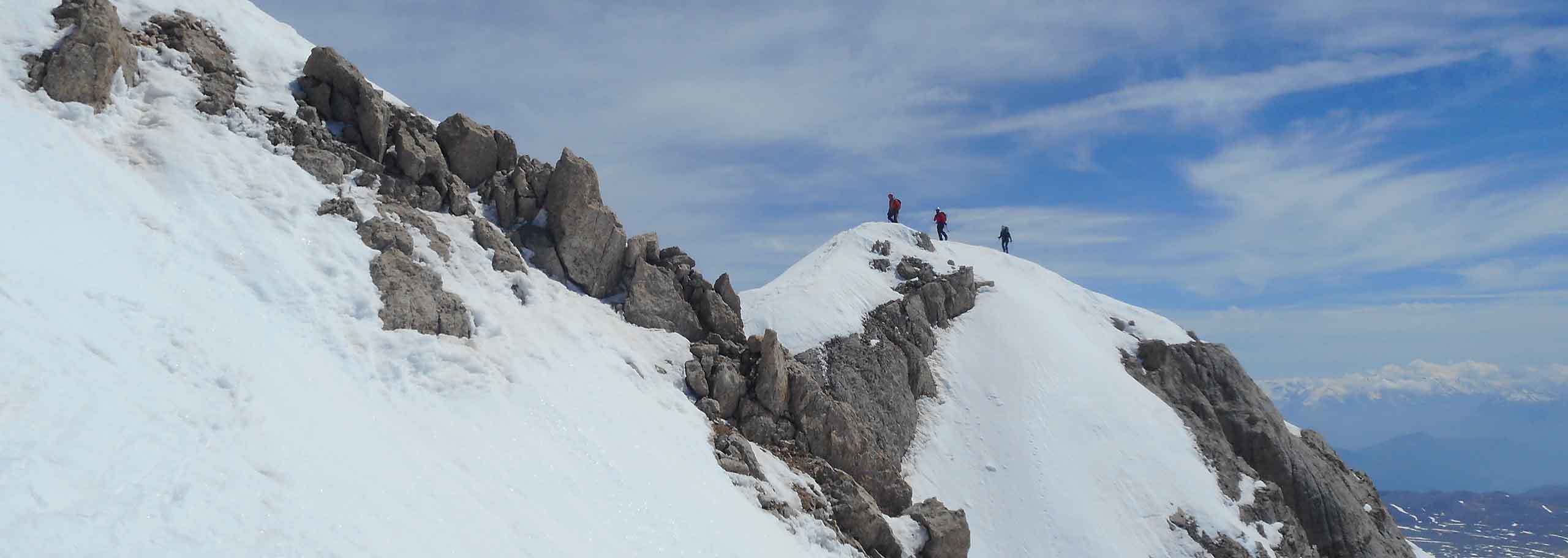 Sci Alpinismo nel Gran Sasso con Guida Alpina