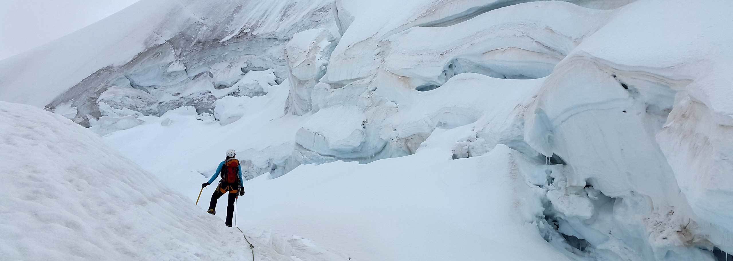 Alpinismo a Gressoney nelle Alpi del Monte Rosa