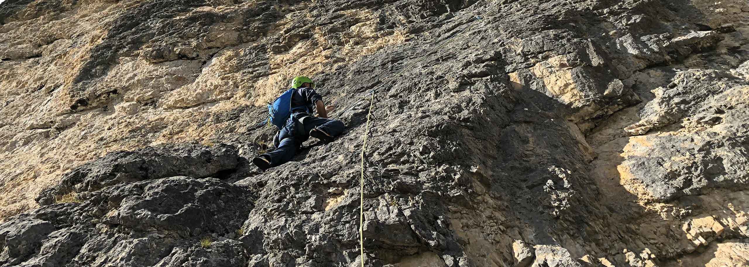 Climbing with a Mountain Guide in Obereggen in Val d'Ega