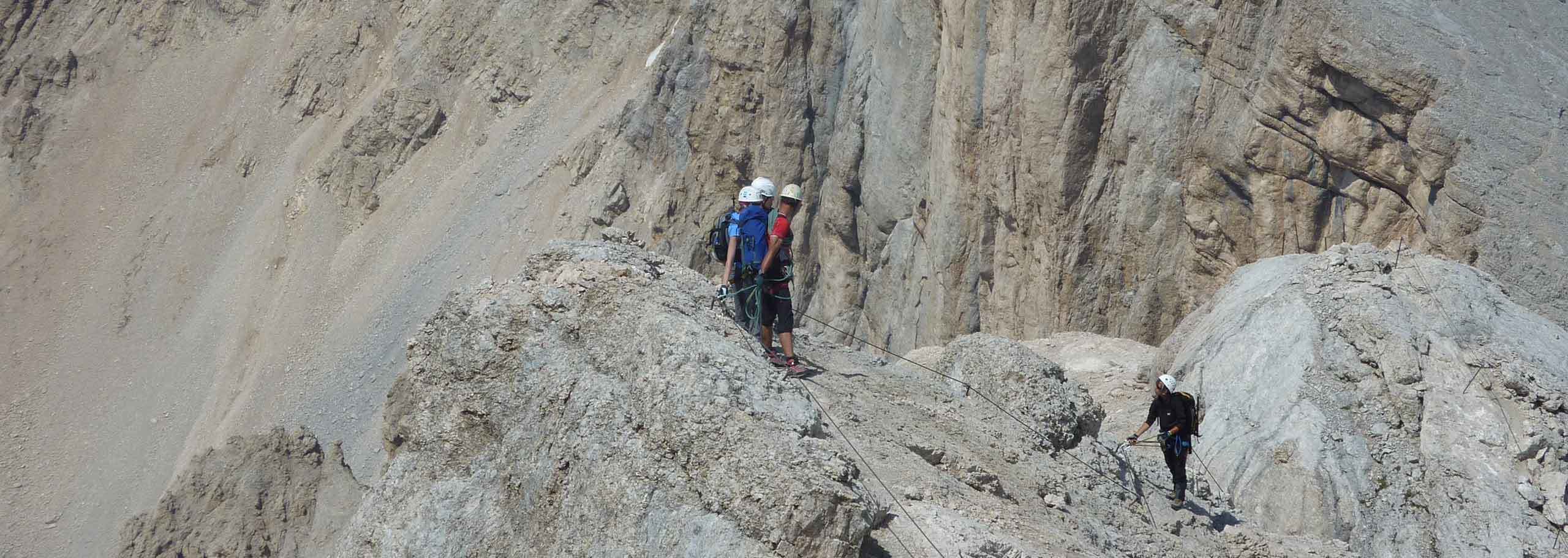 Via Ferrata in Marmolada with a Mountain Guide