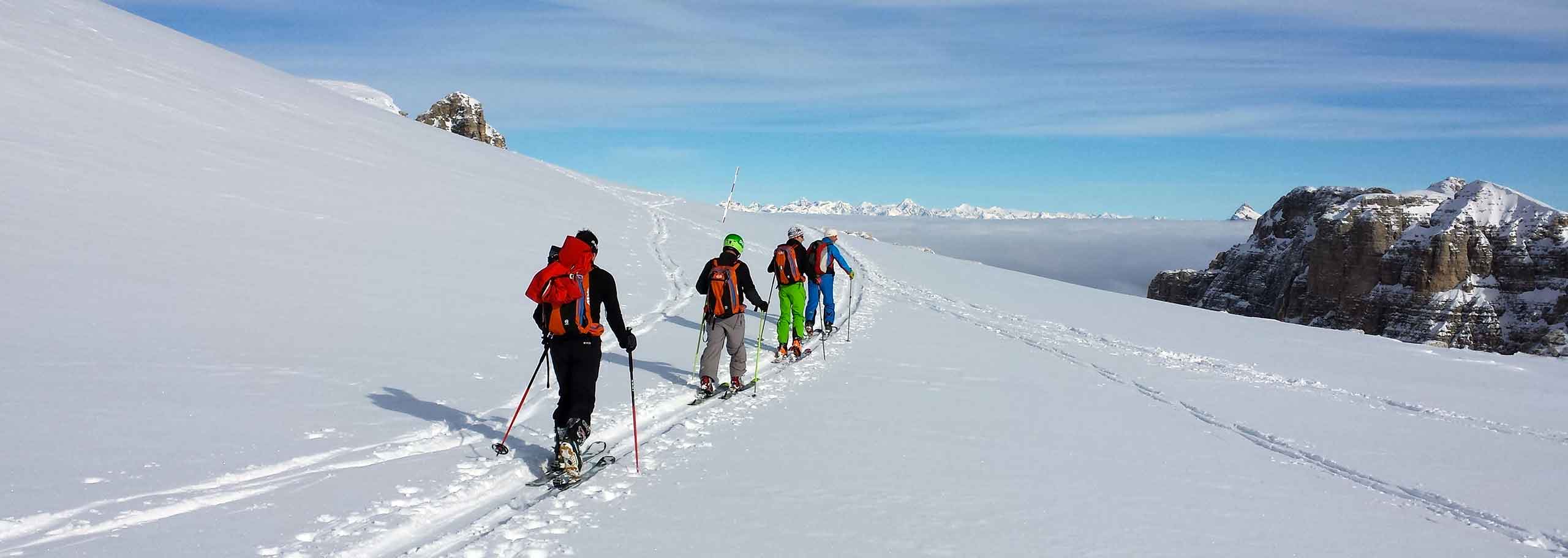Ski Mountaineering in Arabba, Courses and Trips