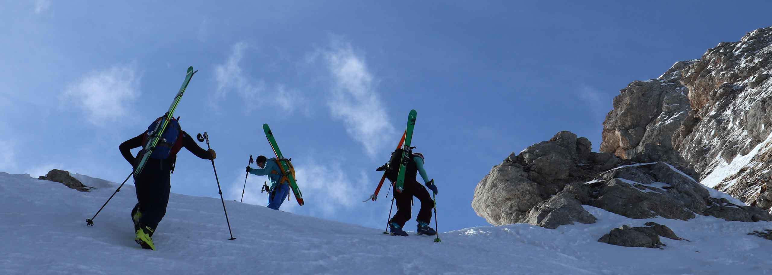 Ski Mountaineering in Sauze d'Oulx, Guided Ski Touring Trips