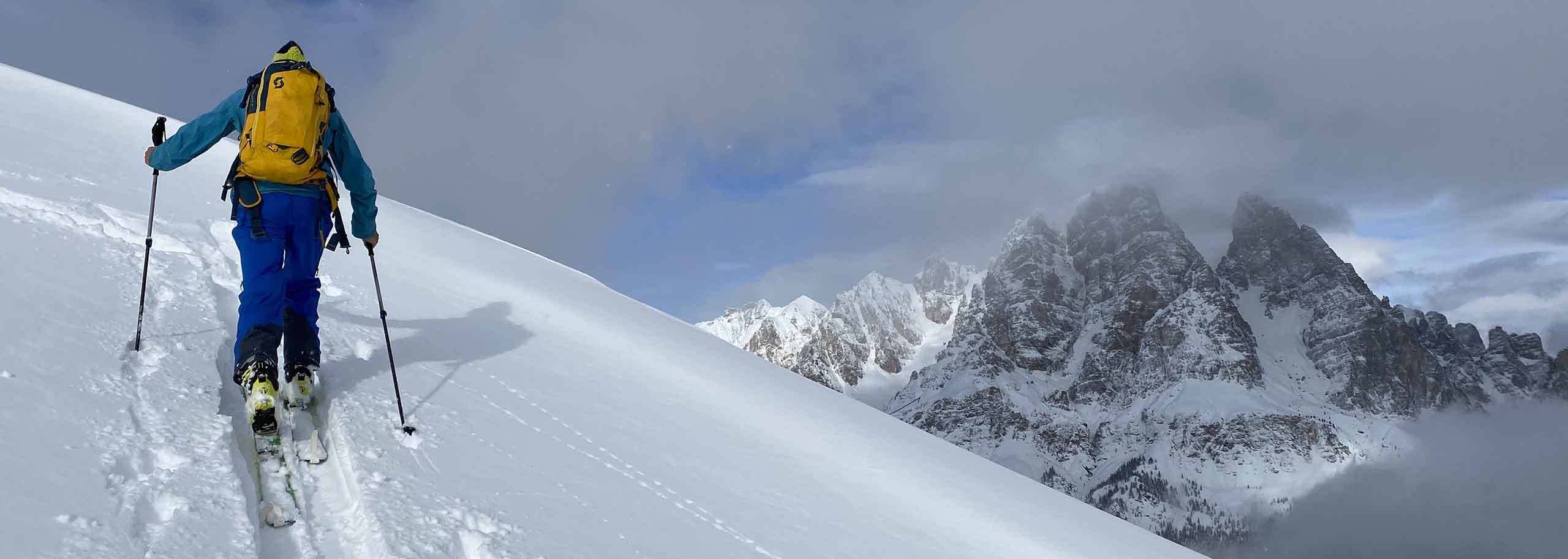 Ski Mountaineering in Dolomites with Mountain Guide