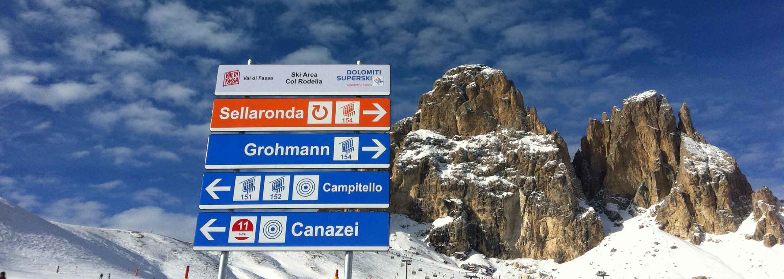 Giro Sciistico in Val di Fassa, Sci Safari nel Dolomiti Superski