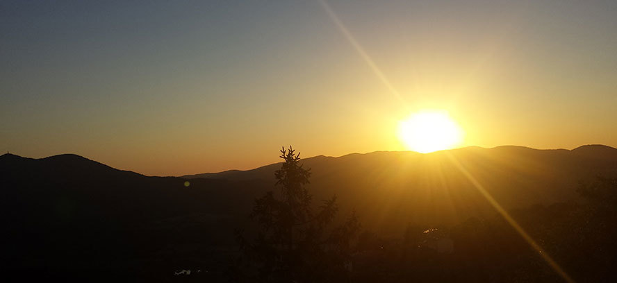 Fantastic sunsets in Dolomites